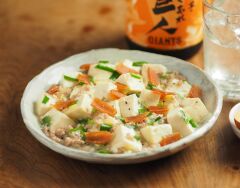 おうちで中華風居酒屋メニュー★豆板醤不要！【明太塩麻婆豆腐】