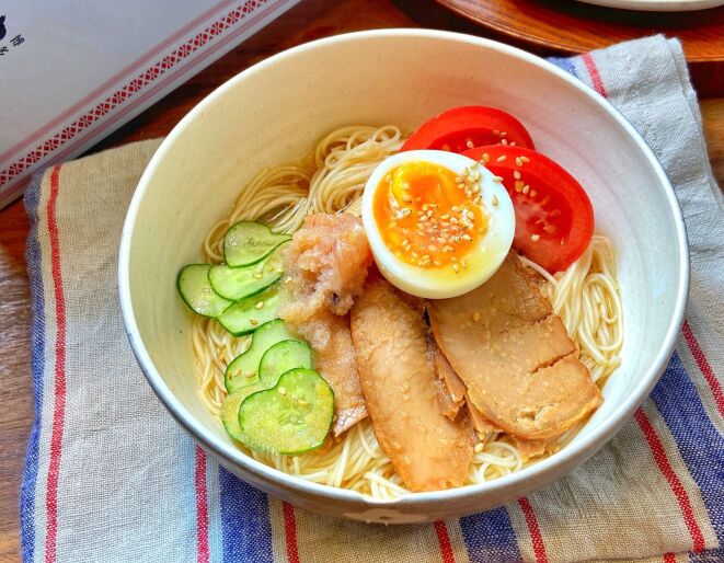 さっぱり明太子そうめん